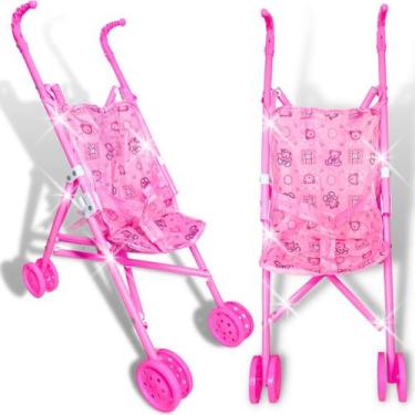 Imagem de Carrinho De Boneca Bebe Reborn Grande Brinquedo Passeio - - EUROPIO, G