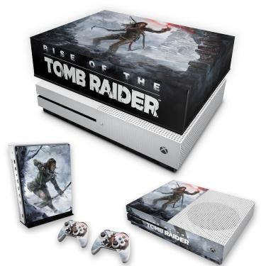 Imagem de Capa Anti Poeira e Skin Xbox One S Slim - Rise Of The Tomb Raider