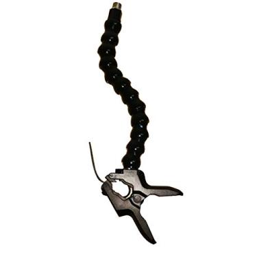 Imagem de Suporte de grampo para microfone de mesa com extensão de pescoço de ganso de 5/8" - 27 fios para microfones - Funciona com qualquer suporte de música, suporte de microfone e tripés