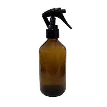 Imagem de Frasco De Vidro Âmbar 200ml Com Borrifador Mini Gatilho (5 Peças)
