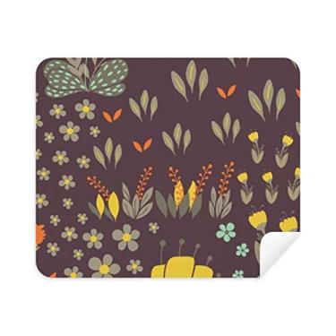 Imagem de 2 peças de tecido de camurça para limpeza de tela de celular com flor de feijão Mung