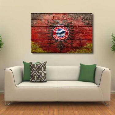 Imagem de Quadro Bayern decorativo Vintage com Tela em Tecido
