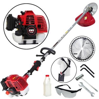 Imagem de Roçadeira Lateral Premium Kawashima KW3300T 32.6cc á Gasolina de Alta Potência Ideal Para Manutenção de Rodovias