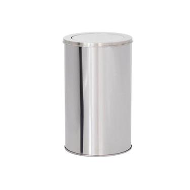 Imagem de Lixeira De Aço Inox 24X40 20 Litros Basculante - Binnox