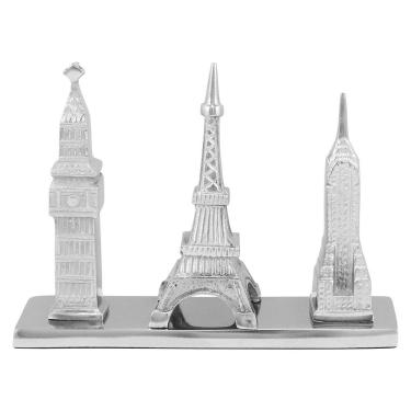 Imagem de HOME&CO TOURISM ADORNO 18x25x7cm ALUMÍNIO PRATA MONUMENTOS
