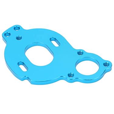 Imagem de Base do suporte do motor RC, azul Suporte do motor RC durável Resistência a altas temperaturas Mantenha o equilíbrio Liga de alumínio de alta resistência para carros RC 1/10