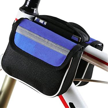 Imagem de Saco da viga dianteira da montanha, Bolsas Bicicleta para Bicicletas, Pacotes guiador tubo superior à prova d'água pacote telefone bicicleta pacote
