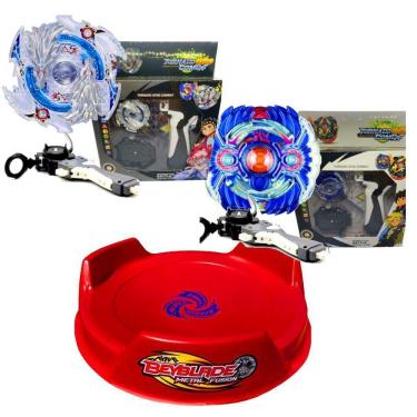 Imagem de Beyblade Combo Luinor X Horussood + Lançadores