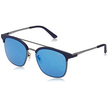 Imagem de Police Óculos de sol masculinos modernos, Arma - Azul fosco, 54