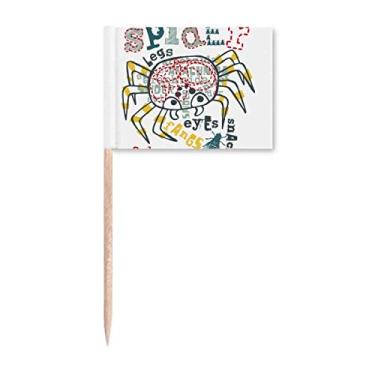 Imagem de Discover World Spider Adventure Pattern Palito de Dente, Bandeiras Marcadoras Decoração de Festa
