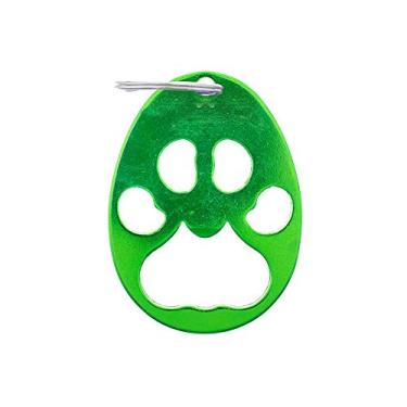 Imagem de Pacote com clipe para chave com estampa de pata Paracord Planet – chaveiro abridor de garrafas, veículo de escritório doméstico (pacote com 5, verde)