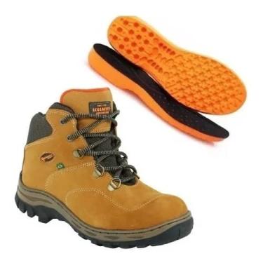 Imagem de BOTA DE SEGURANÇA ECOSAFETY PS410-AP BICO DE PVC COURO NOBUCK CASTOR RIO C.A 17144 + PALMILHA ANATÔMICA Tamanho:45