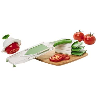 Imagem de Farberware Fatiador portátil de frutas e vegetais com mandolina, verde