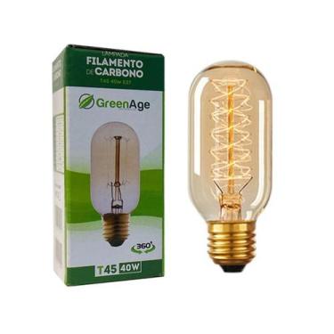 Imagem de Lâmpada T45 Filamento De Carbono 40W 220V E27 Retrô - Green Age