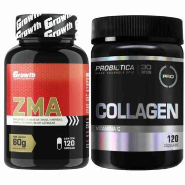 Imagem de Kit Zma 120 Caps Growth + Colágeno 120 Caps Probiotica - Growth Supple