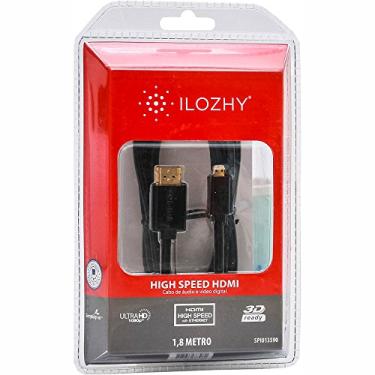 Imagem de Cabo Hdmi X Micro Hdmi 1.4 Ilozhy 1,8 Metro 4k Uhd 3d Gold