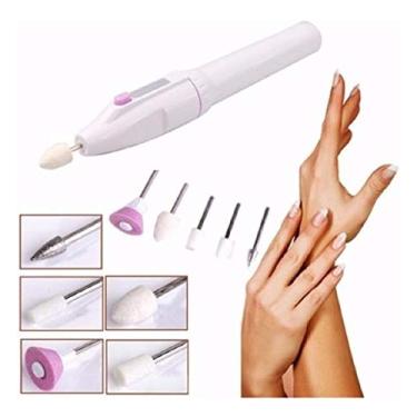 Imagem de Yepp Lixadeira De Unhas Elétrico a Pilha 5 Brocas Manicure e Pedicure