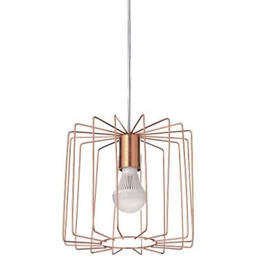 Imagem de Pendente Retangular, Pantoja & Carmona, 6155, 60 W, Dourado Rose Bivolt