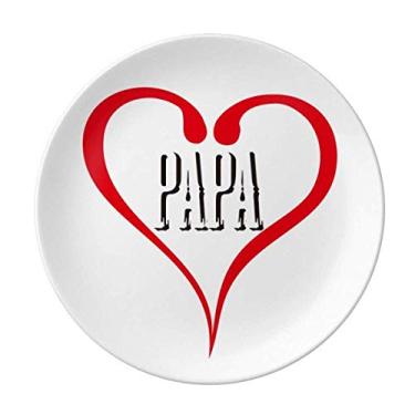 Imagem de Papa Home Parents Prato Decorativo de Porcelana Salver Prato de Jantar