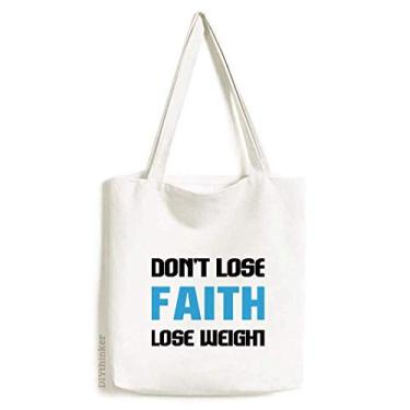 Imagem de Lose Weight Slogan Art Deco Gift Fashion Tote Canvas Bag Shopping Satchel Casual Bolsa