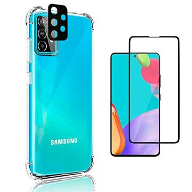 Imagem de Kit Capa Anti Queda Samsung Galaxy A52 5G A52 + Película 5D Cerâmica Full + Película Câmera Nano [FIT IT]