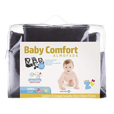 Imagem de Almofada para Carrinho/Bebê conforto/Assento automotivo Baby Comfort - Látex lavável - Grafite - Fibrasca, Infantil