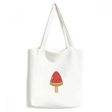 Imagem de Watermelon Ice Picolés sacola de lona, bolsa de compras, bolsa casual