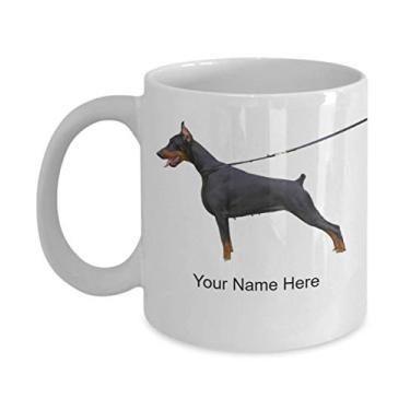 Imagem de Caneca personalizada Doberman-pinscher - Caneca de café para os amantes de Doberman-pinscher Idea - Caneca de cachorro personalizada - Caneca de café de 325 ml
