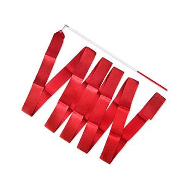 Imagem de DS. DISTINCTIVE STYLE Fitas de dança com varinhas de 4 metros de comprimento, fitas de ginástica rítmica, para crianças, baton girando