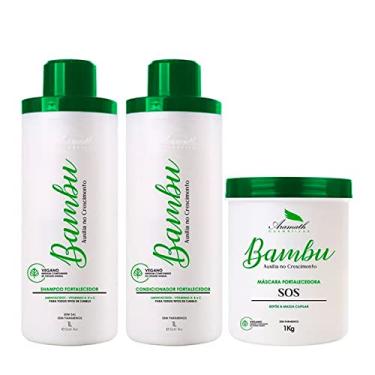 Imagem de Kit Shampoo,Condi e Masc Broto de Bambu Aramath Professional