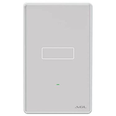 Imagem de Interruptor Inteligente WiFi AGL, 01 tecla Touch, Cinza - Compatível com Alexa