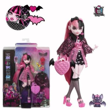 Boneca Articulada com Acessórios - Monster High - Skulltimates Secrets -  Draculaura - Mattel