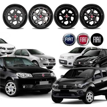 Imagem de Jogo calota Fiat Mobi Argo Siena Palio Uno Strada Aro 14