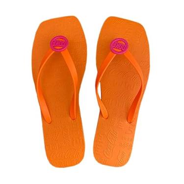Imagem de Chinelo Coca Cola Coke Neon - COR:Laranja;TAMANHO:39/40