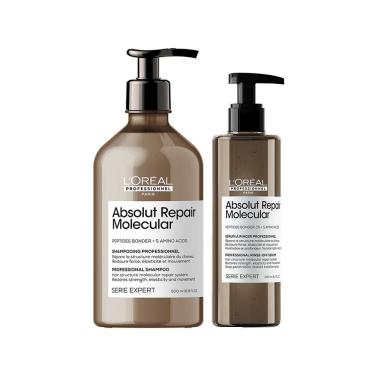 Imagem de Kit L`Oréal Professionnel Absolut Repair Molecular – Shampoo 500ml e Sérum 250ml
