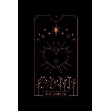 Imagem de The Impress Tarot Card Notebook: Black and Gold - 6”x9” size , 110 blank pages - The Impress Tarot Card Journal, Sketchbook, Diary (Tarot Card Notebooks)