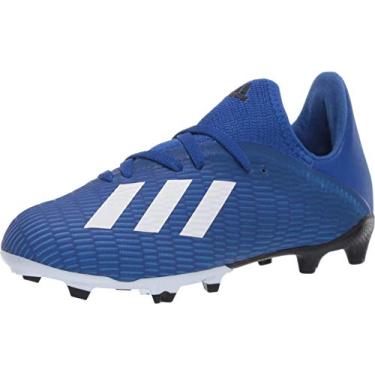 Imagem de adidas Tênis de futebol unissex infantil X 19,3 firme, Team Royal Blue/Ftwr Branco/Core Black, 3.5 Big Kid