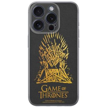 Imagem de ERT GROUP Capa de celular para iPhone 15 PRO original e oficialmente licenciada Game of Thrones padrão 011 perfeitamente adaptada à forma do celular, capa feita de TPU