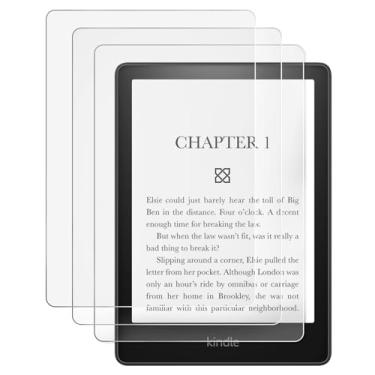 Imagem de CoBak Pacote com 3 protetores de tela fosco antirreflexo para Kindle Paperwhite de 6,8 polegadas, Kobo Aura H2O Edition 2 - alta clareza, resistência a impressões digitais - filme PET
