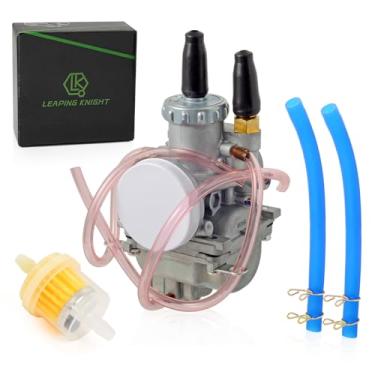 Imagem de Carburador LK com filtro de ar, tubo de óleo e kit de filtro de combustível compatível com Suzuki AX100 KAWASKI QJ100-M 22 mm 100CC motocicleta de 2 tempos