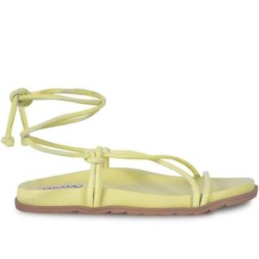 Imagem de Sandália Papete Amarração Rasteira Flatform Gladiadora A9.01 D-Feminino