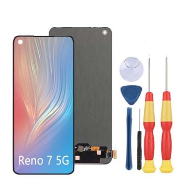 Imagem de SiuVorZhi Tela LCD compatível com Oppo Reno 7 5G CPH2371 Display LCD Touch Screen Assembly Peças de reposição com ferramentas.
