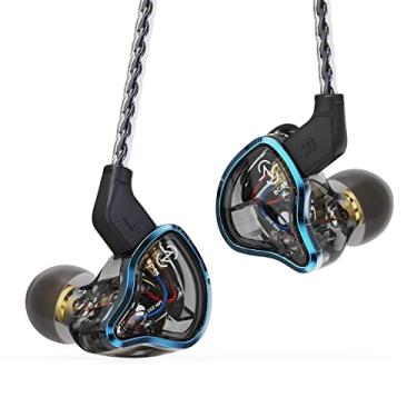 Imagem de YINYOO CCZ Warrior Fones de ouvido intra-auriculares, monitores com fio com drivers 3BA 1DD profissional IEM com som brilhante e alto para músicos, cantores, estúdio, música, jogos (sem microfone)