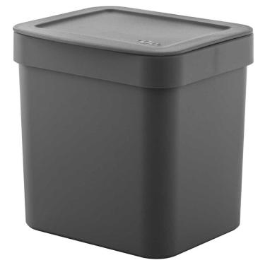 Imagem de Lixeira de Cozinha Pequena 4,7 Litros OU Trium Cinza