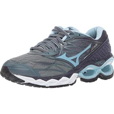 Imagem de Mizuno Wave Creation 20 feminino, Grafite/azul frio, 9.5