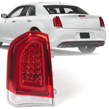 Imagem de Huray Luz traseira de LED completa adequada para Chrysler 300/300C 2015-2023 Sedan 4Dr, LH lanterna traseira estilo original substituição da lâmpada de freio traseiro para CH2800213 lado do motorista