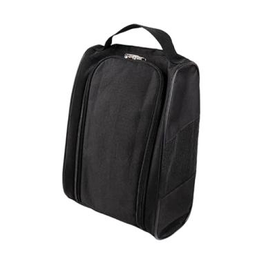 Imagem de YIJU Saco de sapatos de golfe saco de transporte de sapato grande capacidade portátil equipamento de golfe bolsa sapatos esportivos caso para viagens, preto