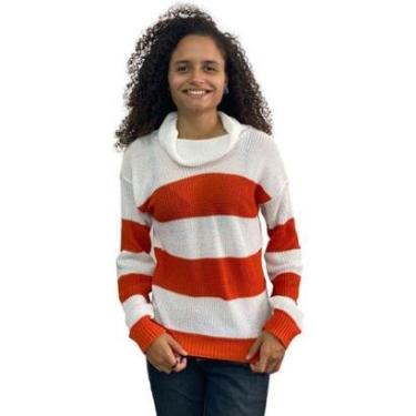 Imagem de Blusa De Frio Cacharrel Feminina Gola Alta Trico Suéter481-Feminino