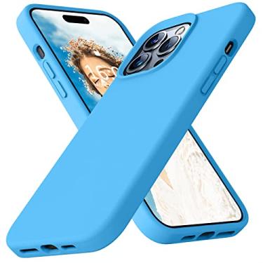 Imagem de Ktele Capa compatível com iPhone 14 Pro Max, capa de silicone líquido de grau AB, [quatro cantos 50 minúsculos airbags à prova de choque] [forro de microfibra macio antiarranhões] Capa de proteção