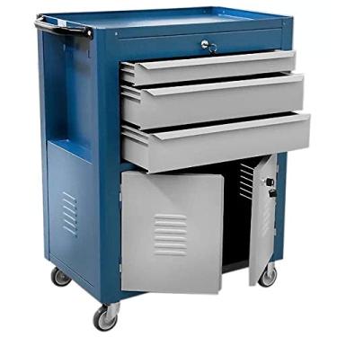 Imagem de Carrinho para Ferramentas em Aço 3 Gavetas 2 Portas C-06 Ferramix